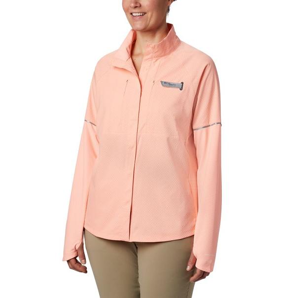 Columbia PFG Ultimate Shirts Pink For Women's NZ51693 New Zealand